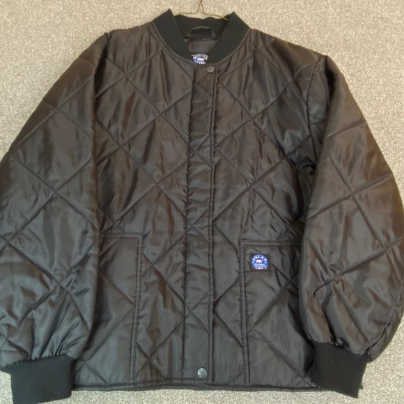Polar King By Key Other - Polar King By Key Quilted Bomber Jacket Black Diamond Stitch Mens Workwear MR
